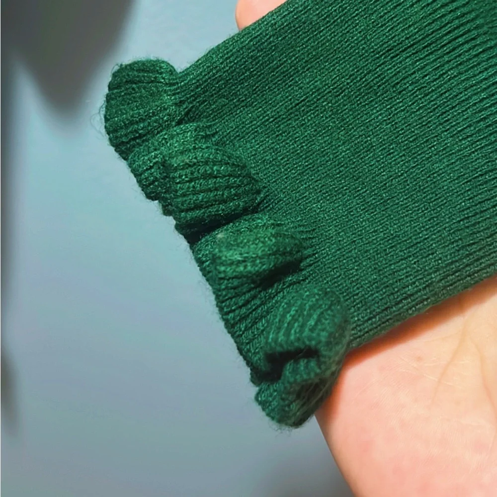 Green Ruffle Sweater - Picture 8 of 8